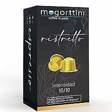 Ristretto Mogorttini, caja 20 cápsulas. Compatibles con Nespresso.