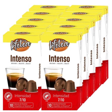 10 Cajas de Intenso Kfetea Nespresso - 100 Cápsulas