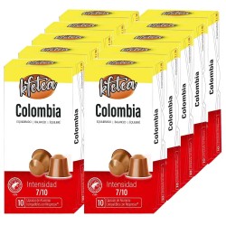 10 Cajas de Colombia Kfetea Nespresso - 100 Cápsulas