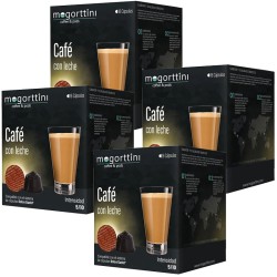 4 Cajas de Café con Leche Mogorttini para Dolce Gusto